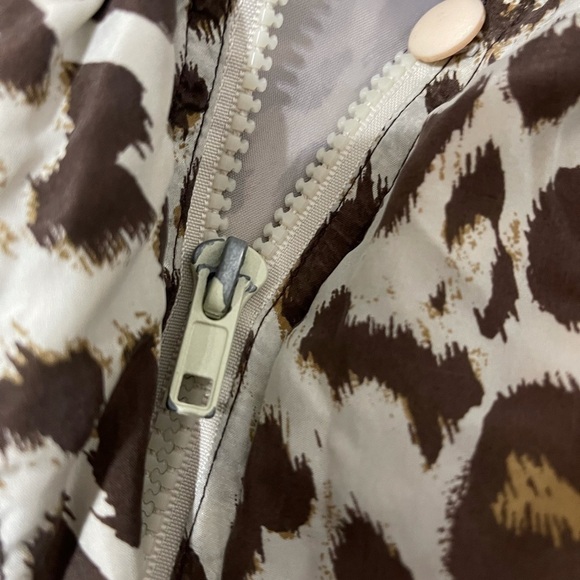 Outbrook Red Vintage leopard print silk bomber jacket - Picture 5 of 5